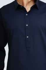 NAVY 100% COTTON KAMEEZ SHALWAR