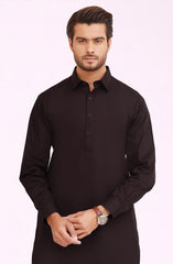 CHOCOLATE BROWN 100% COTTON KAMEEZ SHALWAR
