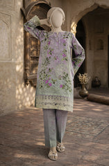 EMBROIDERED PRINTED CAMBRIC STITCHED 2 PIECE
