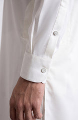 OFF-WHITE BLENDED KURTA PAJAMA