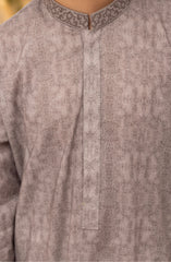 LATTE BLENDED EMBROIDERED KURTA