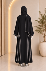 BLACK CASUAL ABAYA