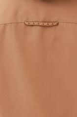 LIGHT-BROWN EMBROIDERED BLENDED KAMEEZ SHALWAR