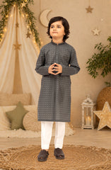 GRAPHITE BLENDED EMBROIDERED KURTA