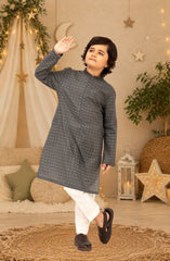 GRAPHITE BLENDED EMBROIDERED KURTA