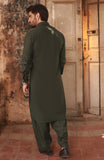 WINTER'24 MEN KAMEEZ SHALWAR OLIVE