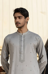 SILVER 100% COTTON PRINTED KURTA