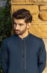 DEEP BLUE SEMI FORMAL KURTA