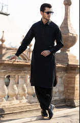 BLACK 100% COTTON KAMEEZ SHALWAR