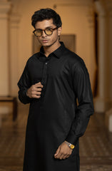 BLACK BLENDED KAMEEZ SHALWAR
