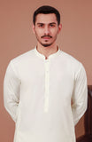 WINTER'24 MEN KAMEEZ SHALWAR OFF WHITE