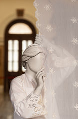 EMBROIDERED CAMBRIC STITCHED 3 PIECE