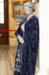 EMBROIDERED CAMBRIC 3PCS UNSTITCHED