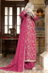 EMBROIDERED CAMBRIC 3PCS UNSTITCHED