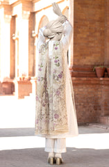 EMBROIDERED CAMBRIC STITCHED 3 PIECE
