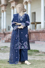 EMBROIDERED CAMBRIC STITCHED 3 PIECE