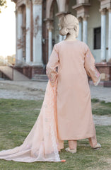 EMBROIDERED CAMBRIC STITCHED 3 PIECE