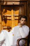 MEN KAMEEZ SHALWAR WHITE