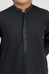 TEAL BLENDED EMBROIDERED KURTA