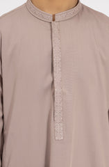 LATTE EMBROIDERED BLENDED KAMEEZ SHALWAR