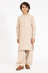 LIGHT-BEIGE BLENDED KAMEEZ SHALWAR