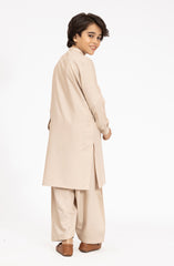 LIGHT-BEIGE BLENDED KAMEEZ SHALWAR