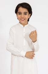 OFF-WHITE BLENDED KAMEEZ SHALWAR