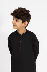 BLACK BLENDED KURTA PYJAMA
