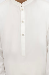 OFF-WHITE BLENDED KAMEEZ SHALWAR