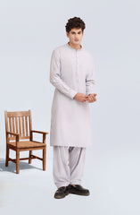 LAVENDER BLENDED EMBROIDERED KAMEEZ SHALWAR
