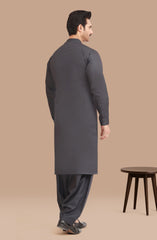 CHARCOAL BLENDED KAMEEZ SHALWAR