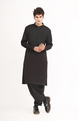 BLACK BLENDED KAMEEZ SHALWAR