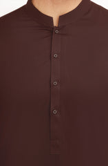 CHOCOLATE-BROWN 100% COTTON KAMEEZ SHALWAR