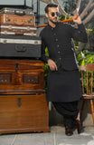 MEN WAISTCOAT FORMAL BLACK