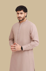 LATTE BLENDED EMBROIDERED KAMEEZ SHALWAR