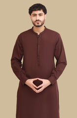 MAROON BLENDED EMBROIDERED KAMEEZ SHALWAR