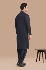 NAVY BLENDED KAMEEZ SHALWAR