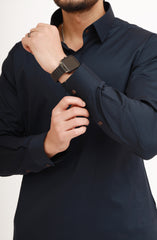 NAVY 100% COTTON KAMEEZ SHALWAR