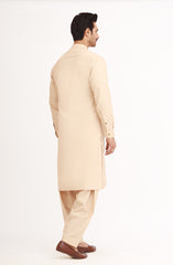 OFF-WHITE BLENDED KAMEEZ SHALWAR
