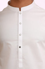 WHITE 100% COTTON KAMEEZ SHALWAR