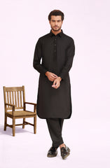BLACK BLENDED KAMEEZ SHALWAR