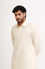 CREAM BLENDED KAMEEZ SHALWAR