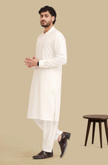 OFF WHITE BLENDED KAMEEZ SHALWAR