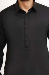 BLACK BLENDED KAMEEZ SHALWAR