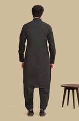 BLACK 100% COTTON KAMEEZ SHALWAR