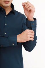 NAVY 100% COTTON KAMEEZ SHALWAR