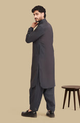CHARCOAL 100% COTTON KAMEEZ SHALWAR
