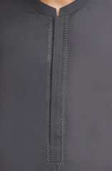 BLUEISH-GREY BLENDED EMBROIDERED KAMEEZ SHALWAR