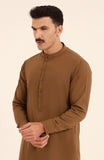 MEN KAMEEZ SHALWAR BROWN