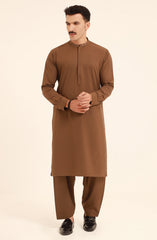 MEN KAMEEZ SHALWAR BROWN